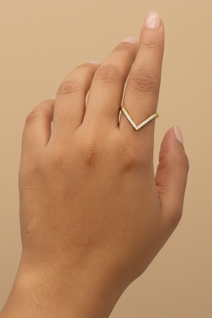 Gold V-Ring