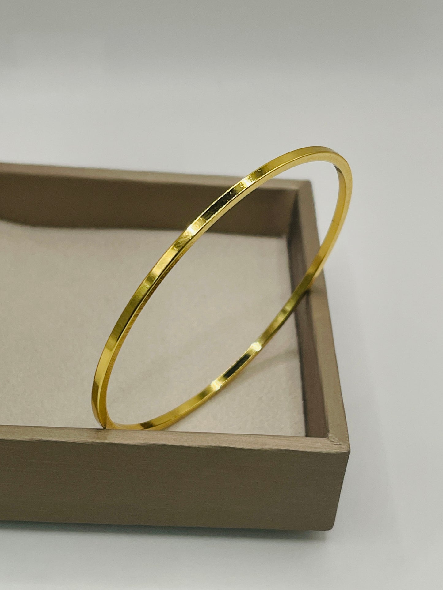 Gold Flat Bangle