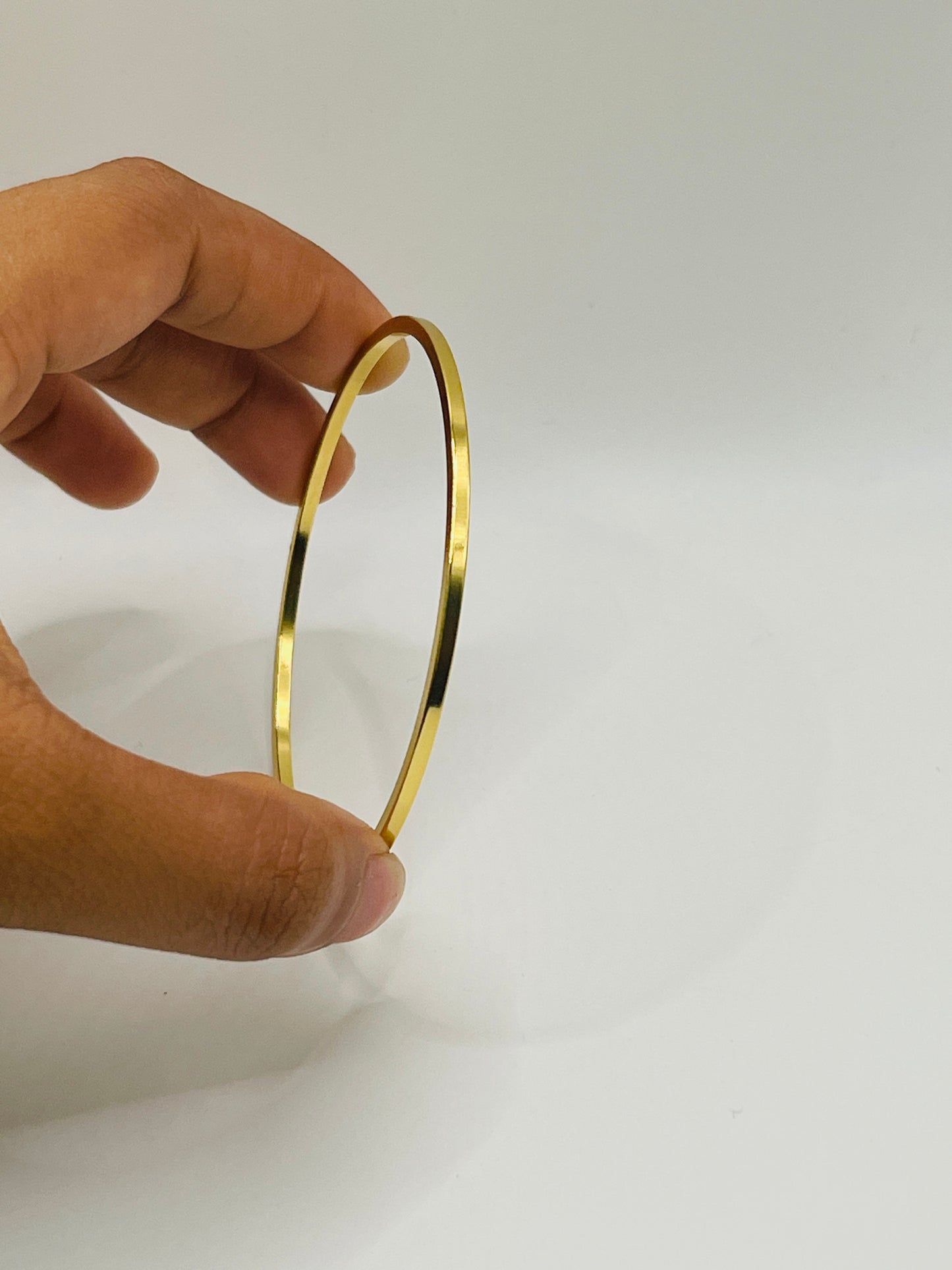 Gold Flat Bangle