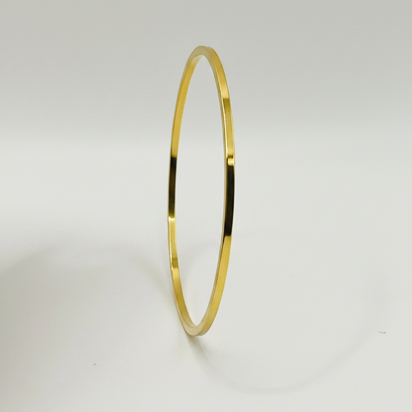 Gold Flat Bangle