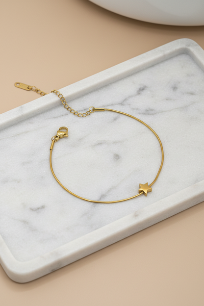 Gold Star Bracelet-Gold