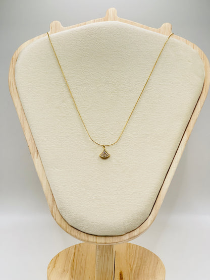 Mini Fan Sparkle Necklace