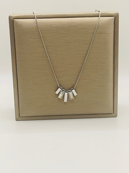 Silver Cascade  Necklace