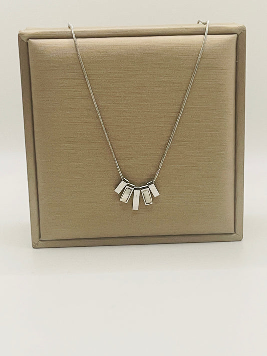 Silver Cascade  Necklace