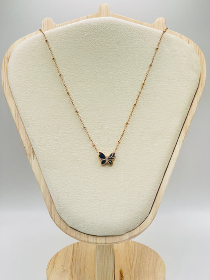 Midnight Butterfly Necklace