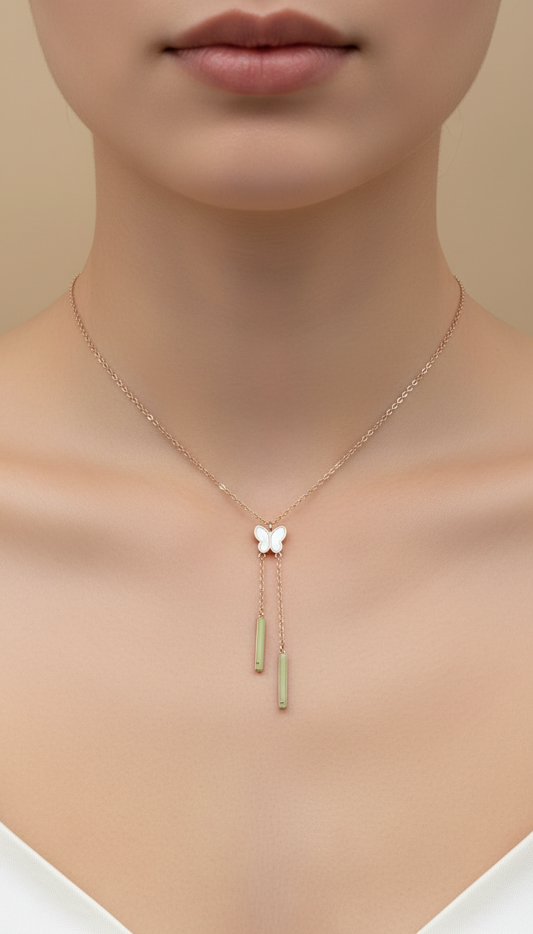 Rose Gold Lariat Y-Necklace