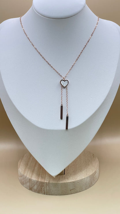 Rose Gold Lariat Y-Necklace