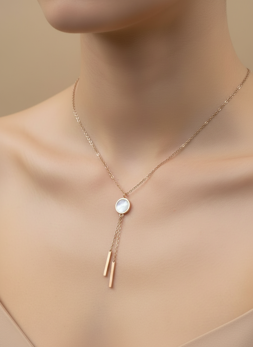 Rose Gold Lariat Y-Necklace