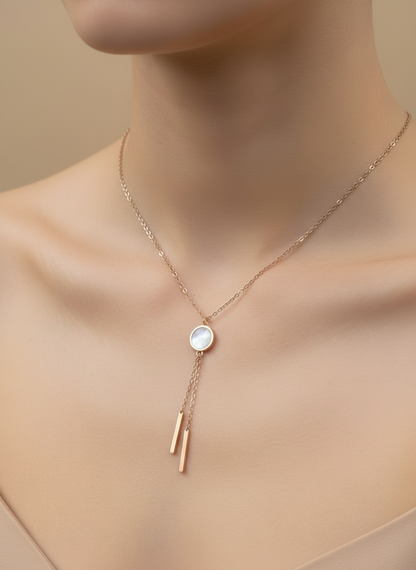 Rose Gold Lariat Y-Necklace