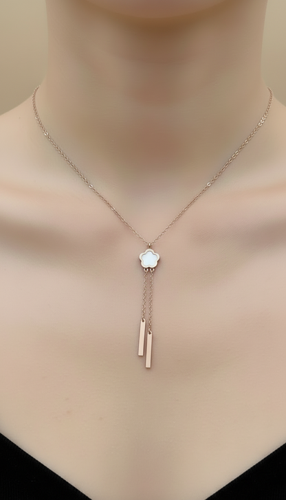 Rose Gold Lariat Y-Necklace