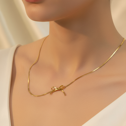 Bow Statement Necklace