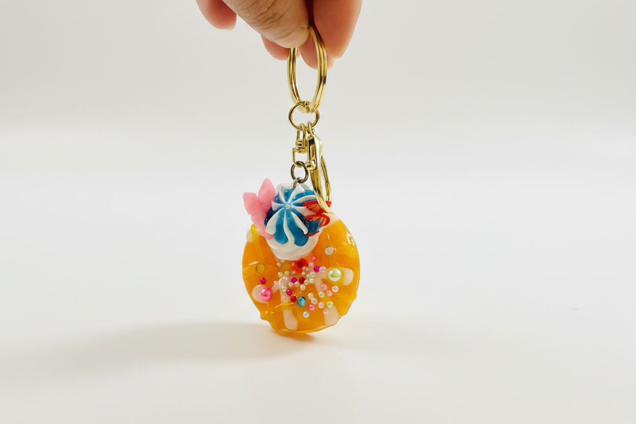 Donut charm Keychains
