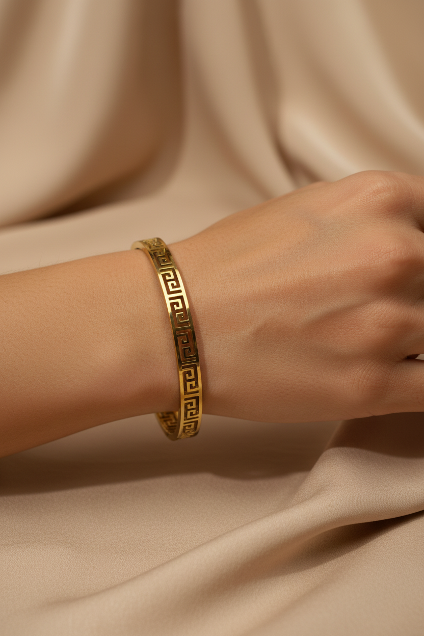 Baby Size Greek Key Bangle