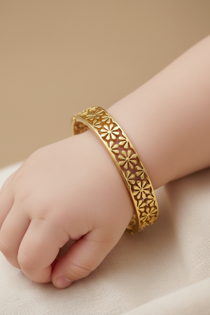 Baby Size Floral Cutwork Bangle