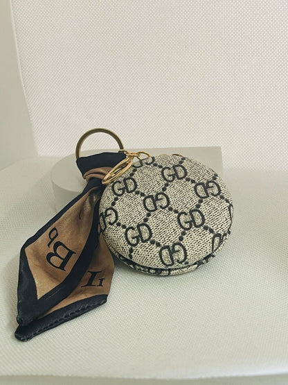Luxury Compact Mirror Keychain