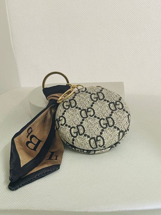 Luxury Compact Mirror Keychain