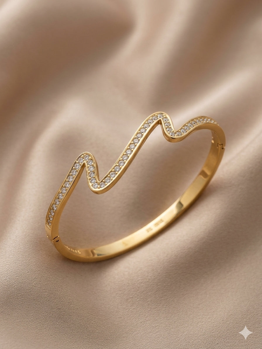 Sparkle Wave Bangle