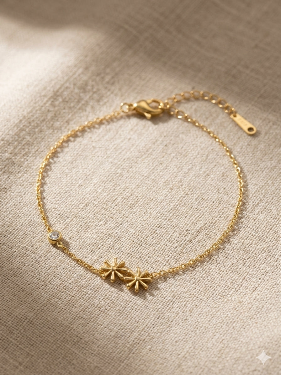 Twin Daisy Bracelet