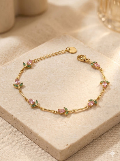 Pink Tulip Bracelet