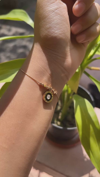 Rose Gold MOP Roman Numeral Bracelet